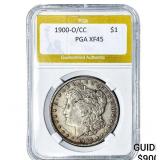 1900-O/CC Morgan Silver Dollar PGA XF45
