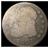 1821 Silver Capped Bust Dime NICELY  CIRCULATED