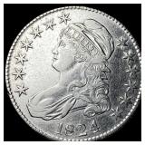 1824 Silver Capped Bust Half Dollar  UNCIRCULATED