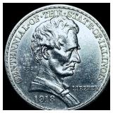 1918 Silver Half Dollar Illinois Centennial  CHOI
