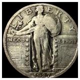 1927-D Silver Standing Liberty Quarter  LIGHTLY C