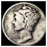 1921 Silver Mercury Dime NICELY CIRCULATED