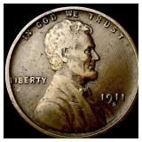 1911-S Lincoln Wheat Cent NEARLY UNCIRCULATED