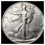 1938-D Silver Walking Liberty Half Dollar  CHOICE