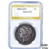 1900-O/CC Morgan Silver Dollar PGA F35
