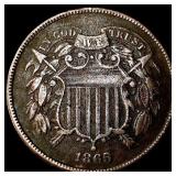 1865 Two-Cent Piece CLOSELY UNCIRCULATED