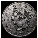 1839 Coronet Head Large Cent CLOSELY UNCIRCULATED
