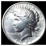 1921 Silver Peace Dollar LIGHTLY CIRCULATED