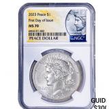 2023 Silver Peace Dollar NGC MS70