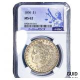 1896 Morgan Silver Dollar NGC MS62