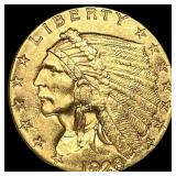1928 Indian Head $2.50 Gold Quarter Eagle UNCIRCUL