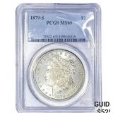 1879-S Morgan Silver Dollar PCGS MS65