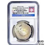 2014-O Baseball Hall of Fame Silver $1 .7734oz ASW