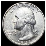 1935 Washington Silver Quarter CLOSELY UNCIRCULATE