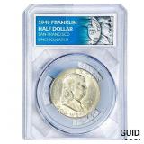 1949 Franklin Half Dollar   San Francisco Uncircul