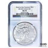 2012[S] Silver Eagle NGC MS70