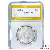 1899-S Barber Half Dollar PGA MS64