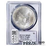 2017 Silver Eagle PCGS MS69 Trump