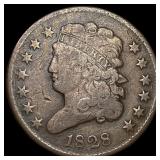1828 Copper Half Cent NICELY CIRCULATED