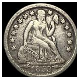 1853-O Silver Seated Liberty Dime NEARLY UNCIRCULA