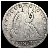 1854 Silver Half Dollar (Arrows) NICELY CIRCULATED
