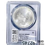 2017 Silver Eagle PCGS MS69 Trump