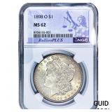 1898-O Morgan Silver Dollar NGC MS62