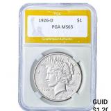 1926-D Silver Peace Dollar PGA MS63