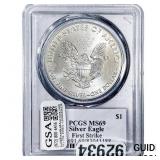 2017 Silver Eagle PCGS MS69 Trump