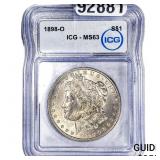 1898-O Morgan Silver Dollar ICG MS63