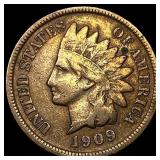 1909-S Indian Head Cent LIGHTLY CIRCULATED