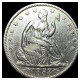 1853 Arrows Seated Liberty Half Dollar CHOICE AU