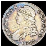 1819 Capped Bust Half Dollar LIGHTLY CIRCULATED
