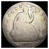 1864-S Silver Half Dollar (Seated Liberty) NICELY