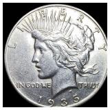 1935-S Silver Peace Dollar CLOSELY UNCIRCULATED