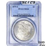 1879-S Morgan Silver Dollar PCGS MS64