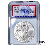 2011-S Silver Eagle IGS MS70