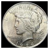 1924 Silver Peace Dollar UNCIRCULATED