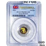 2011 Great Britain Gold 1/4 Sovereign PCGS PR69