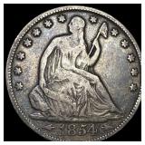 1854-O Silver Half Dollar (Seated Liberty) LIGHTLY