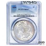 1890 Morgan Silver Dollar PCGS MS63