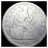 1872 Seated Liberty Silver Dollar NICELY CIRCULATE