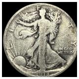 1918-D Silver Walking Liberty Half Dollar NICELY C