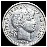 1905 Barber Dime CLOSELY UNCIRCULATED