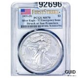 2021[S] Silver Eagle PCGS MS70 TY 2 Emerg. Issue