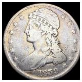 1839 Silver Capped Bust Half Dollar LIGHTLY CIRCUL