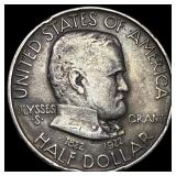 1922 Silver Half Dollar Grant Commemorative NEARLY