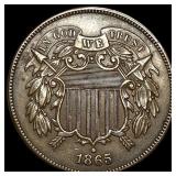 1865 Two-Cent Piece CLOSELY UNCIRCULATED