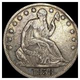 1858-O Silver Half Dollar NEARLY UNCIRCULATED
