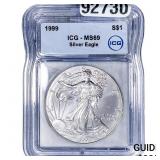 1999 Silver Eagle IGG MS69